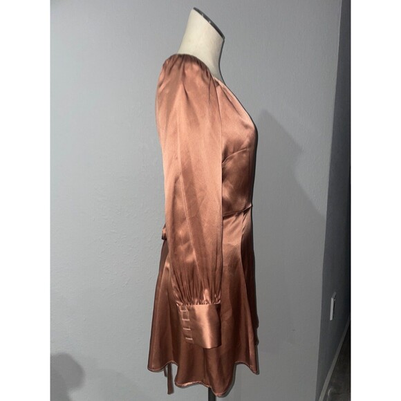 Reformation Chrisley True Wrap Silk Mini Dress Women’s size S NWOT - Picture 12 of 13